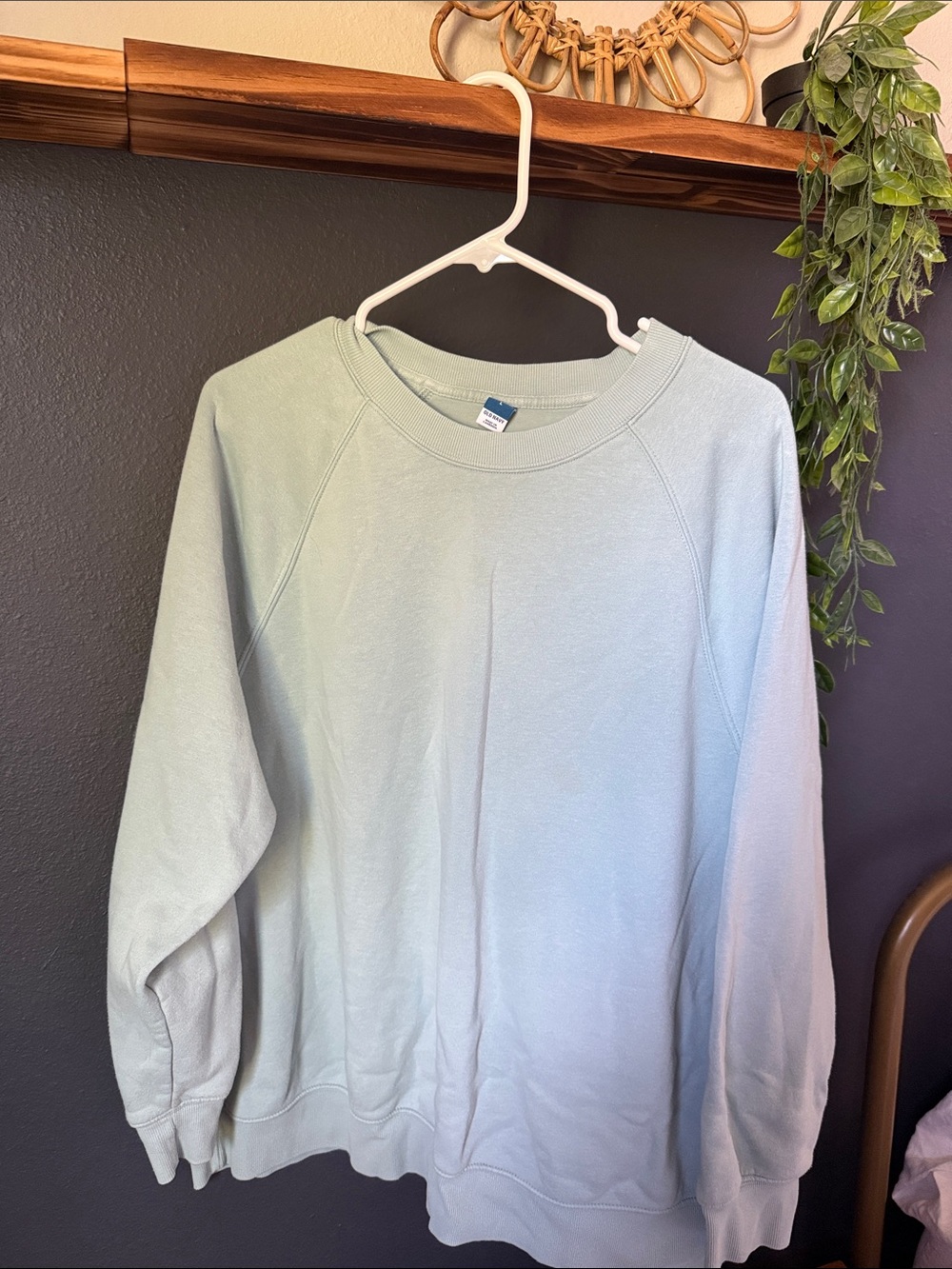 Old Navy Oversized Classic Crewneck Sweater - Pale Sea Green